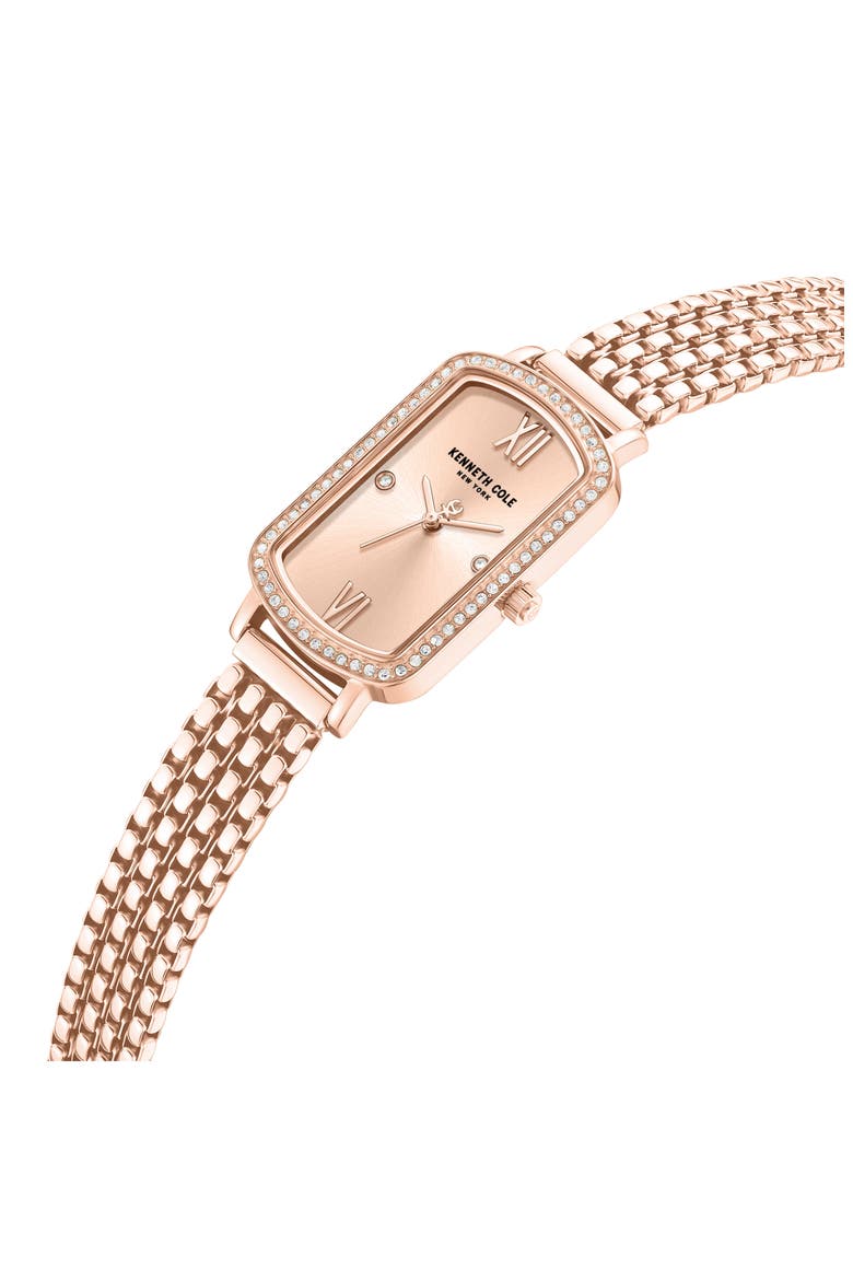Classic Slim Bracelet Watch, 22mm x 35mm, Alternate, color, ROSEGOLD