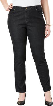 Jessica London True Fit Stretch Denim Straight Leg Jean