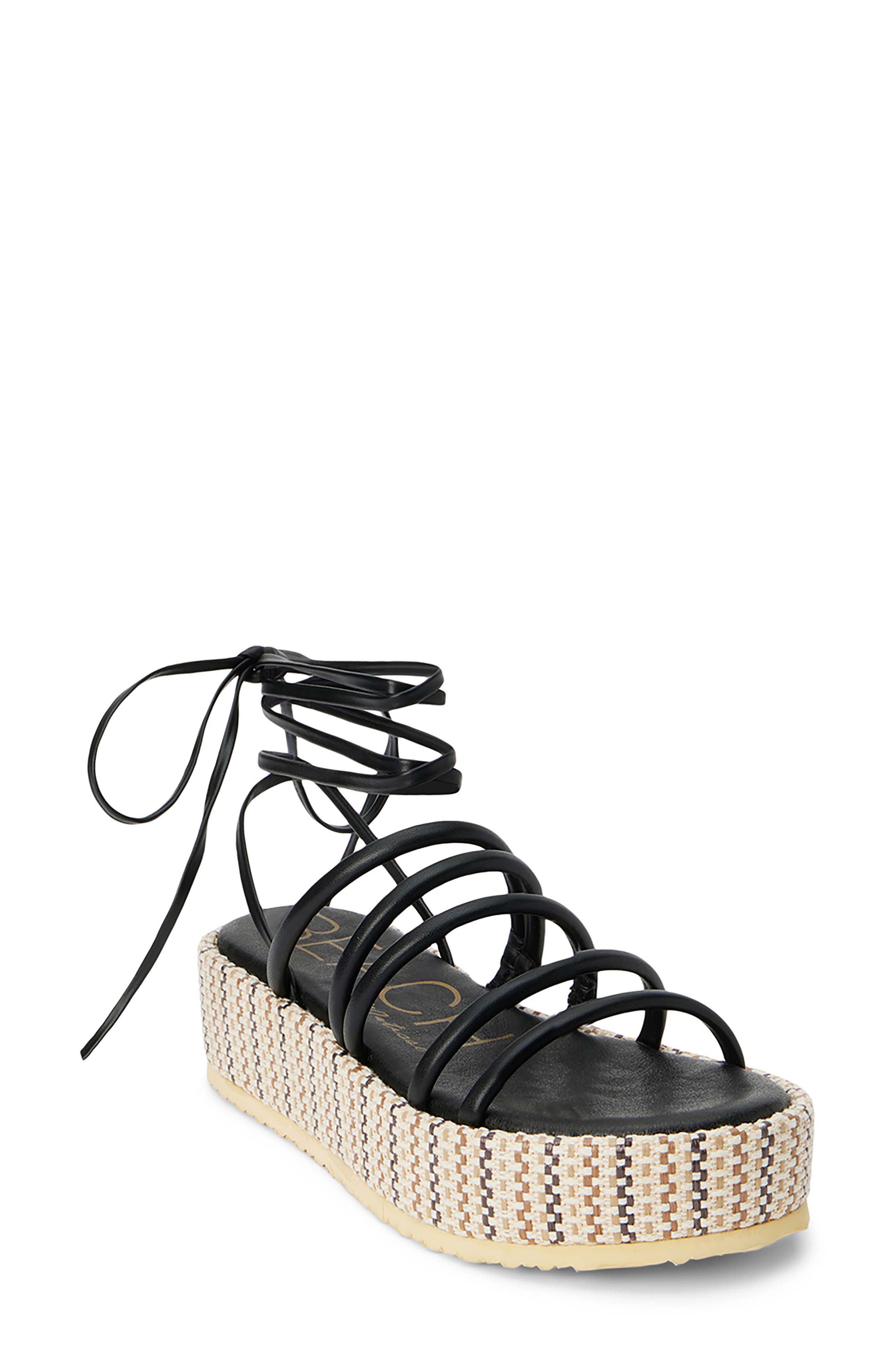 BEACH BY MATISSE Eli Ankle Tie Platform Sandal, Main, color, 