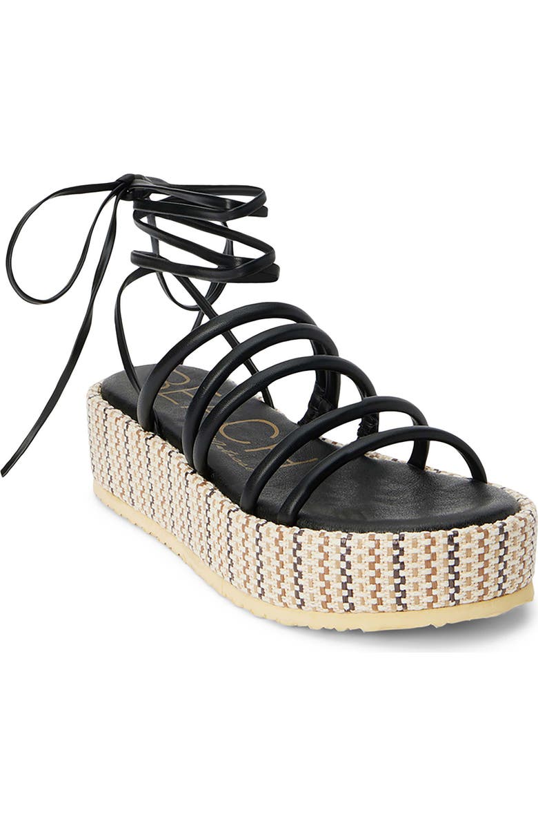 BEACH BY MATISSE Eli Ankle Tie Platform Sandal, Main, color,