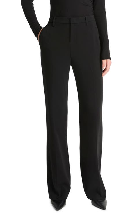 Tailored Mid Rise Stretch Bootcut Pants