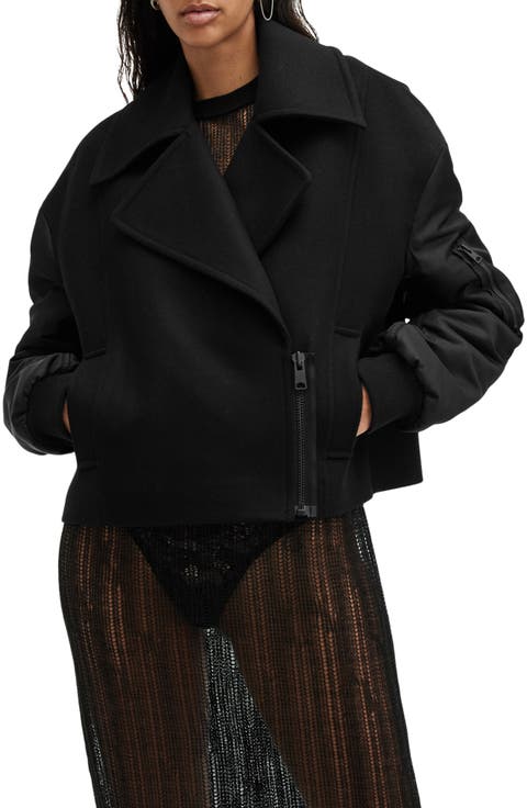 Orla Wool Blend Moto Jacket