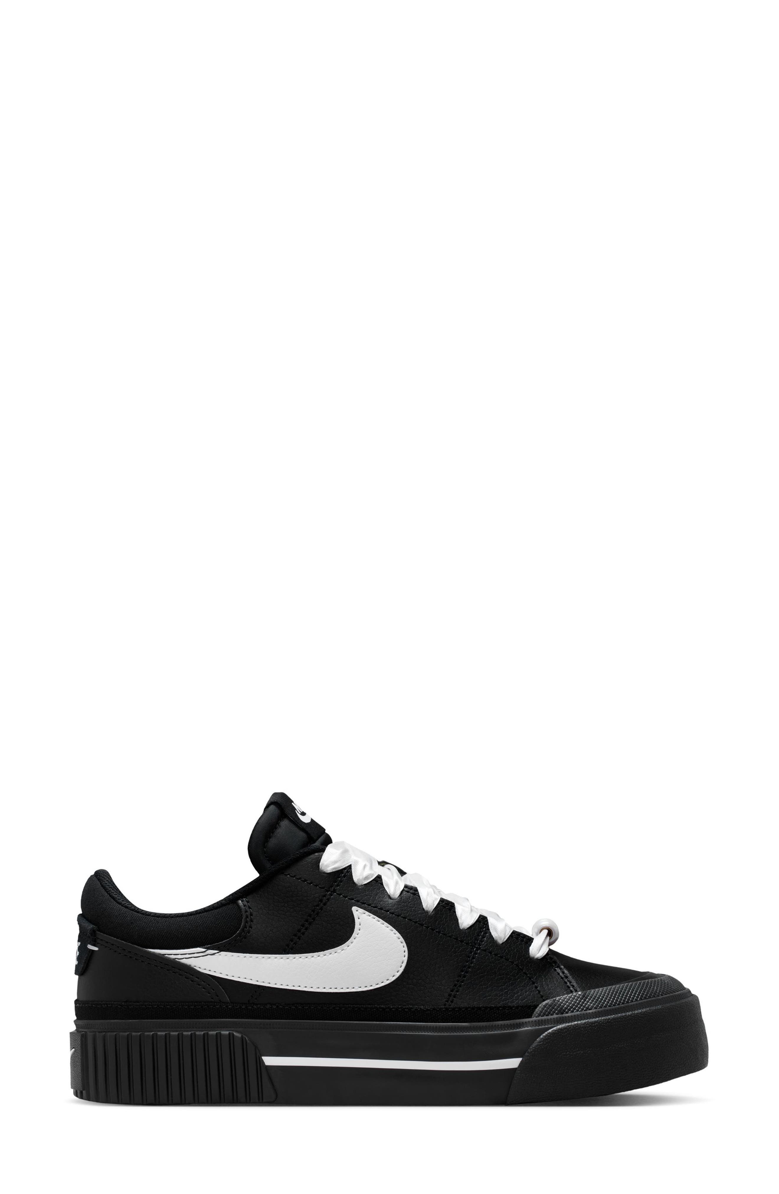Nike Court Legacy Sneaker, Alternate, color, Black/ White