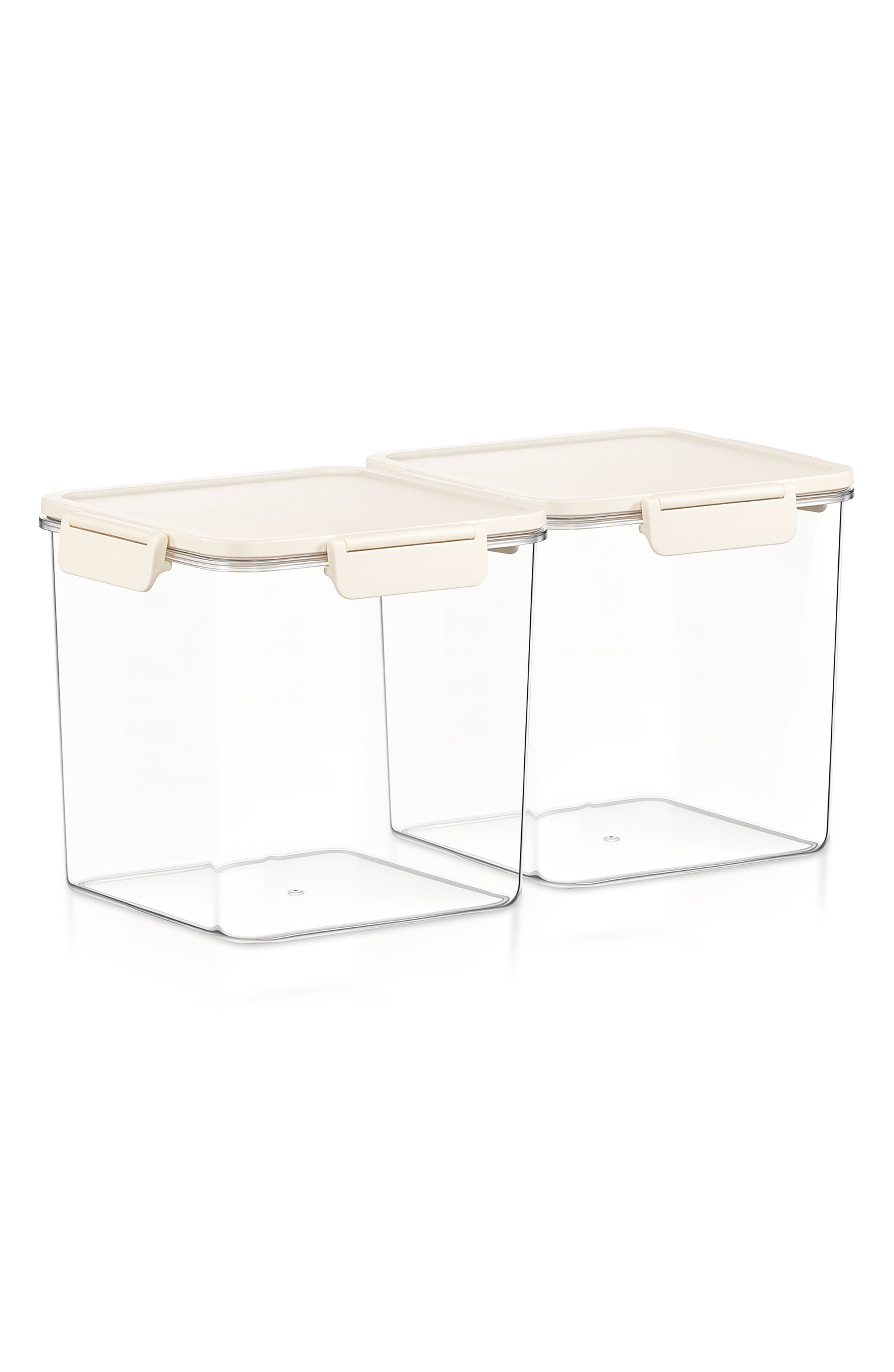 Set of 2 Airtight Food Storage Containers