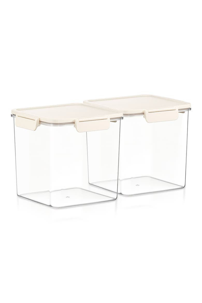 Set of 2 Airtight Food Storage Containers, Main, color, NO COLOR