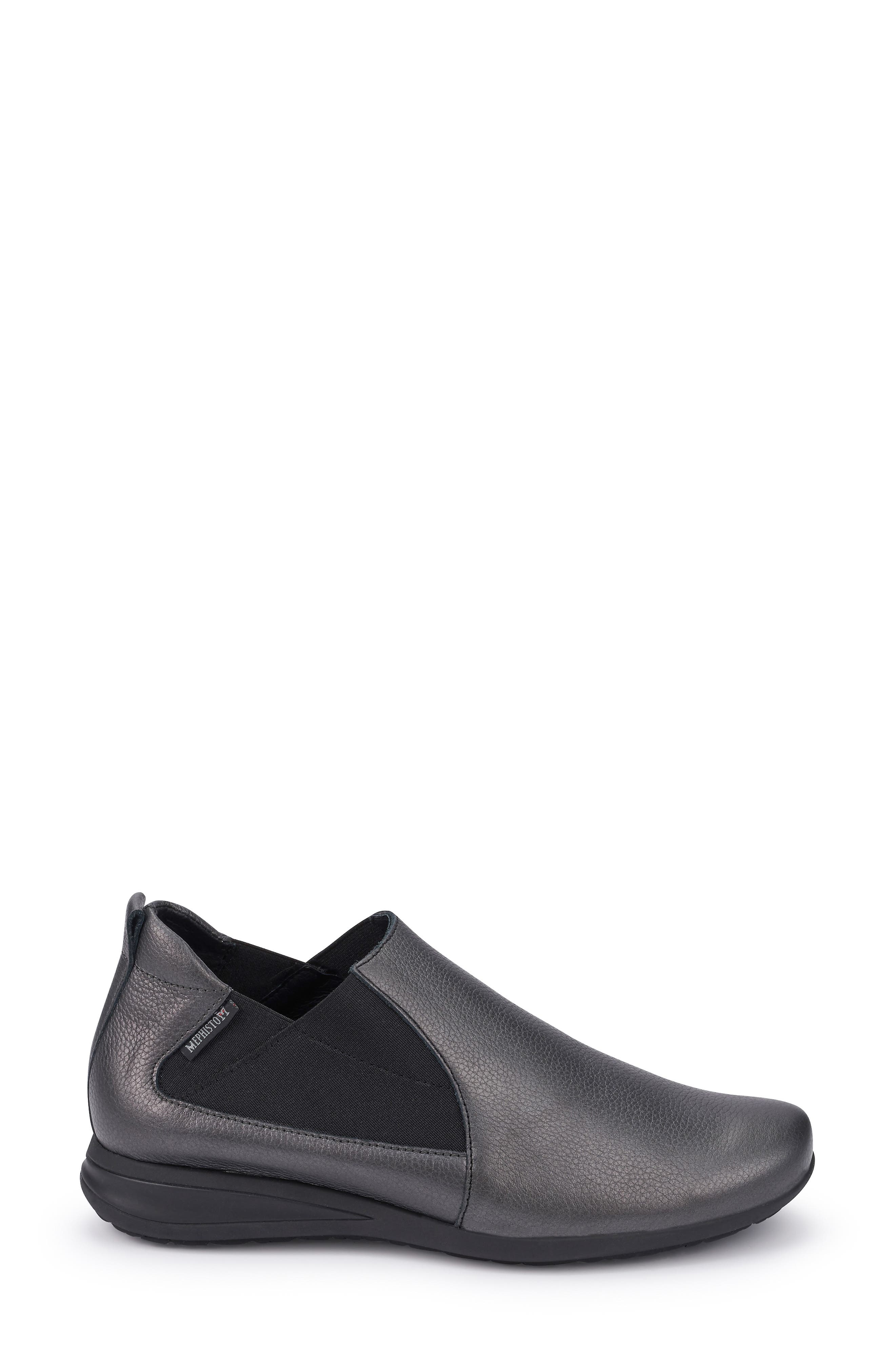 Nellie Slip-On, Alternate, color, GRAPHITE LEATHER