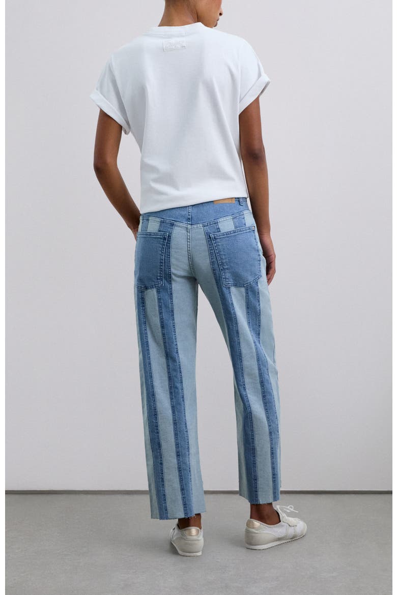 Straight Patch Denim Pant, Alternate, color, Indigo