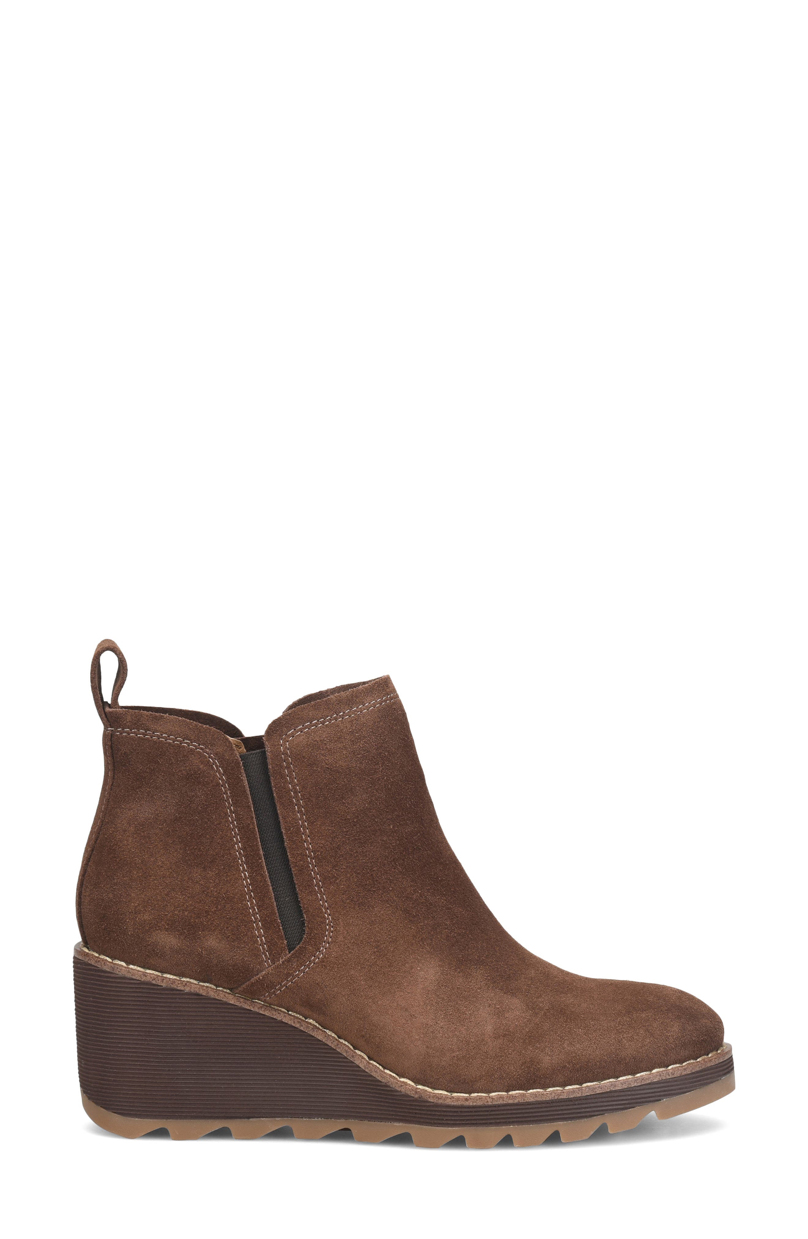 Emma Wedge Boot, Alternate, color, BROWN SUEDE