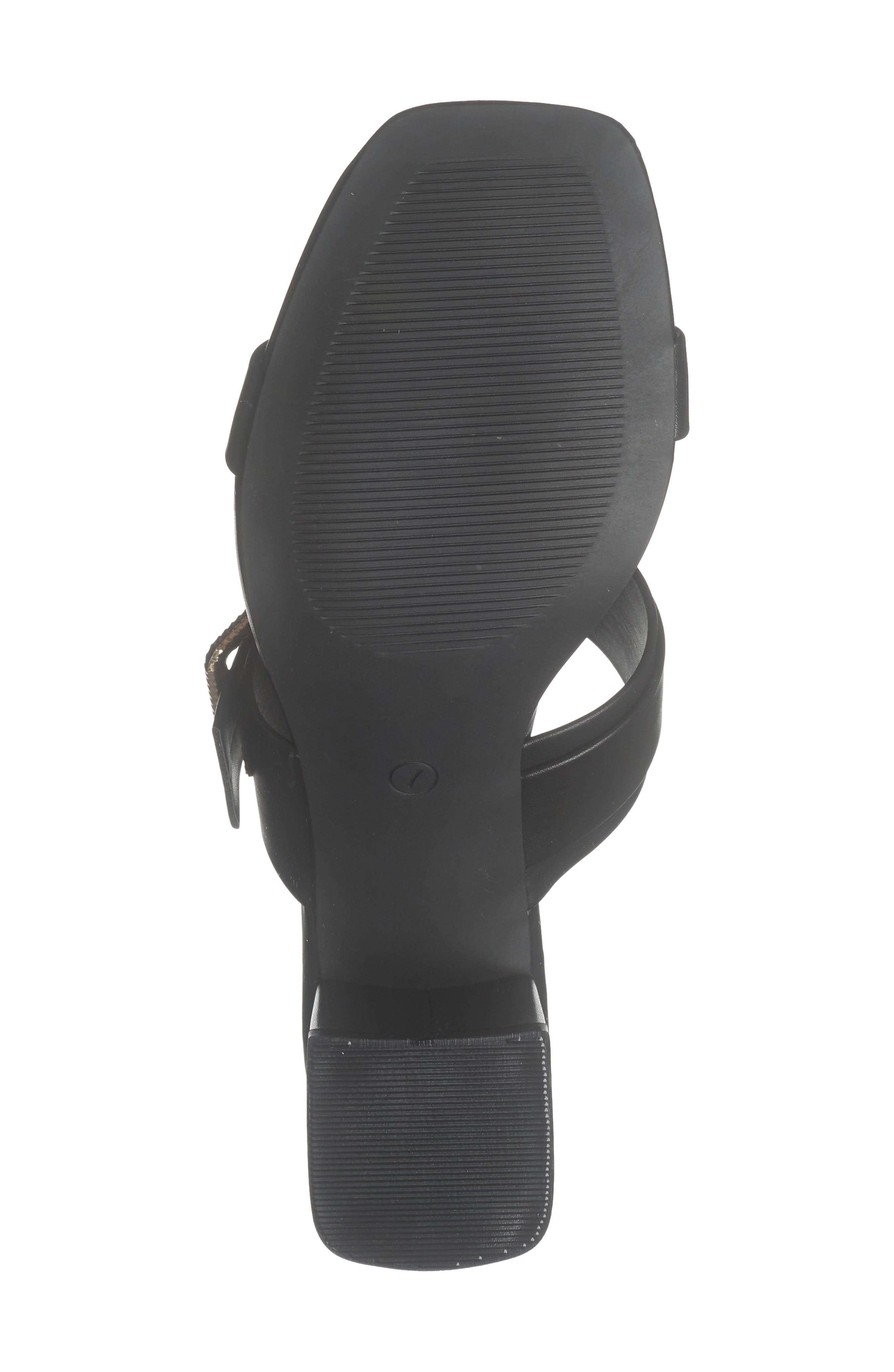 RACHEL Rachel Roy Ravello Block Heel Slide Sandal, Alternate, color, Black