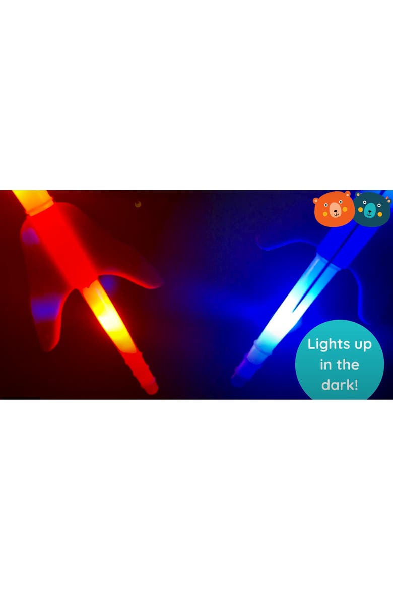 Deluxe Light Up Lawn Darts, Glow In The Dark Yard Game Set, 5+, Alternate, color, Multicolored