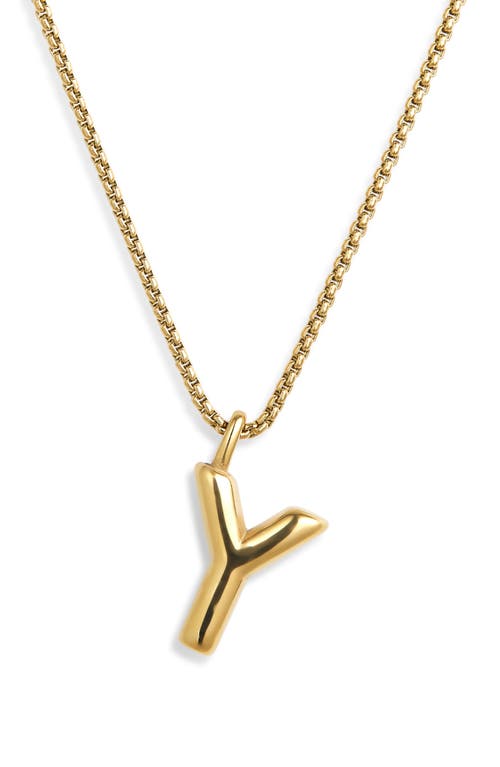 Open Edit Waterproof Bubble Initial Pendant Necklace
