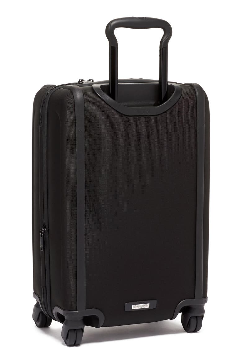 Alpha 3 International Dual Access Expandable Carry-On, Alternate, color, BLACK