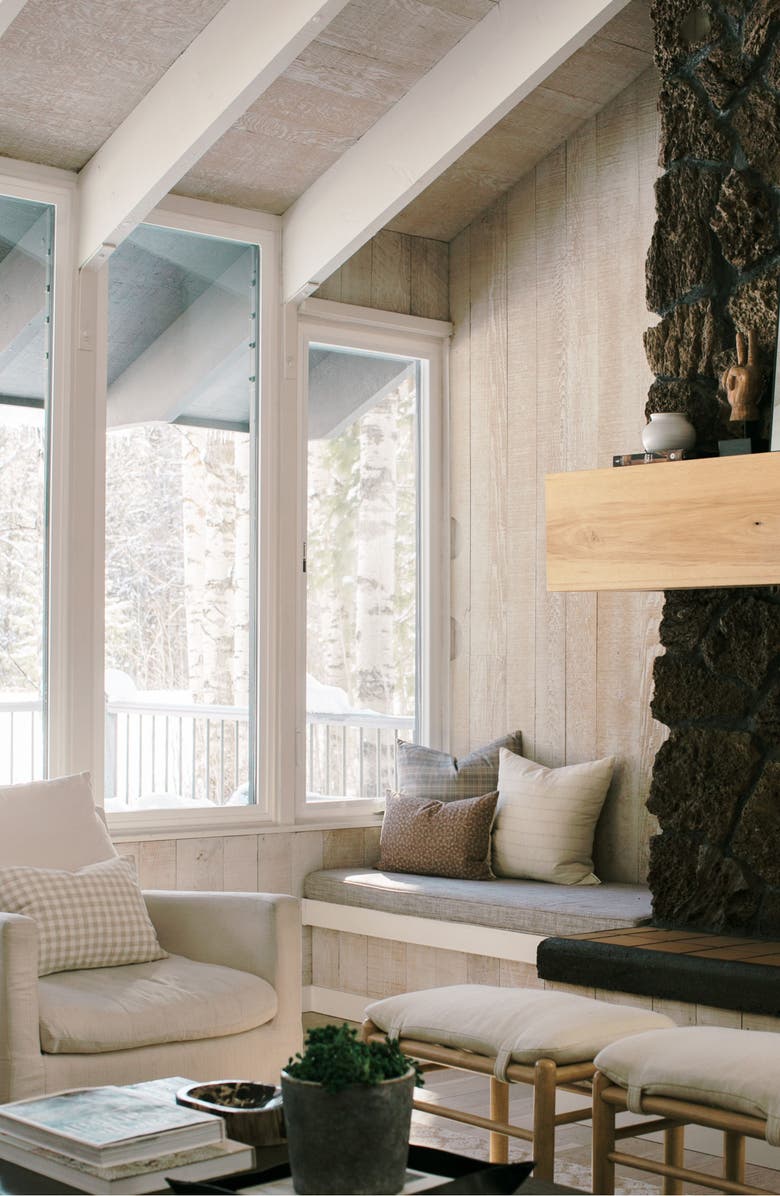 Linen & James Blake Dusty Rose Floral Handblock Pillow Cover, Alternate, color, Dusty Rose