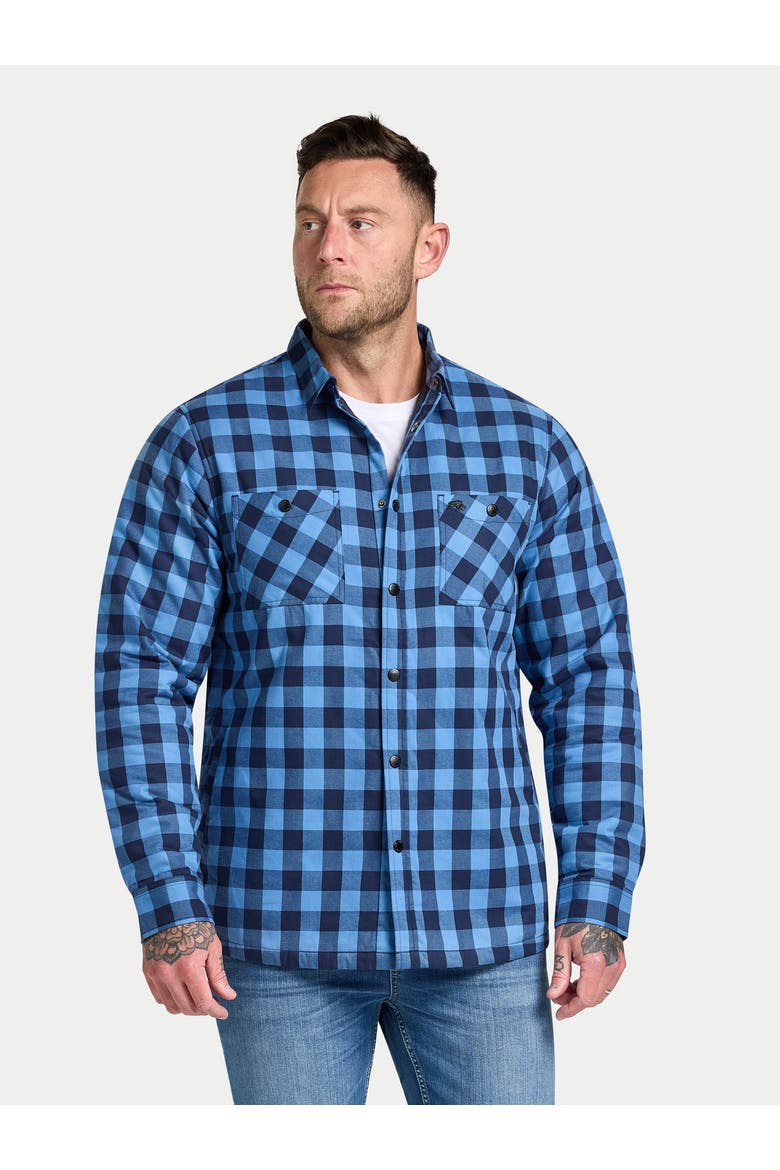 Long Sleeve Quilted Shacket, Main, color, Navy