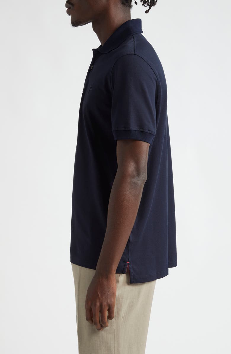 ISAIA The Logo Polo, Alternate, color, Navy