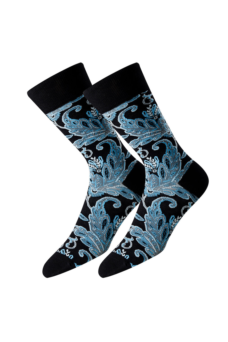 Floralia Men's Socks, Main, color, Floralia Blue