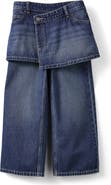 Cotton On Kids Kid's Super Wide Leg Skirt Denim Jean