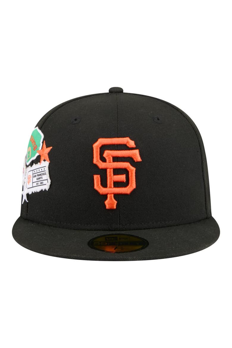 Men's New Era  Black San Francisco Giants City Patch 59FIFTY Fitted Hat, Alternate, color, Black