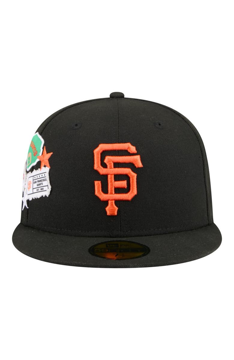 New Era Men's New Era Black San Francisco Giants City Patch 59FIFTY Fitted Hat, Alternate, color, Black