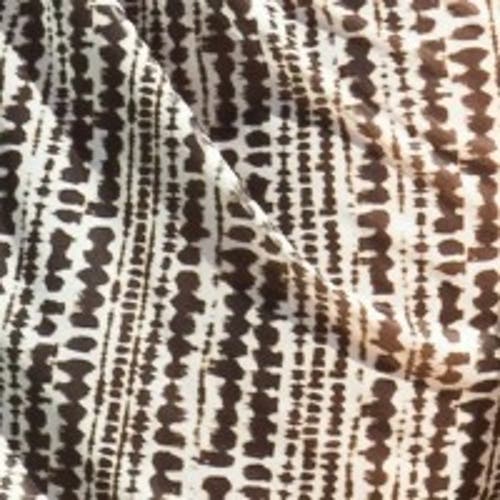 Fashion-szn Curve Print Beach Sarong In Brown
