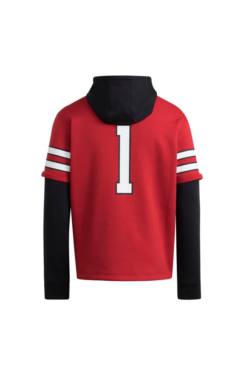 adidas Men's adidas  Red Texas Tech Red Raiders Jersey Pullover Hoodie, Alternate, color, 