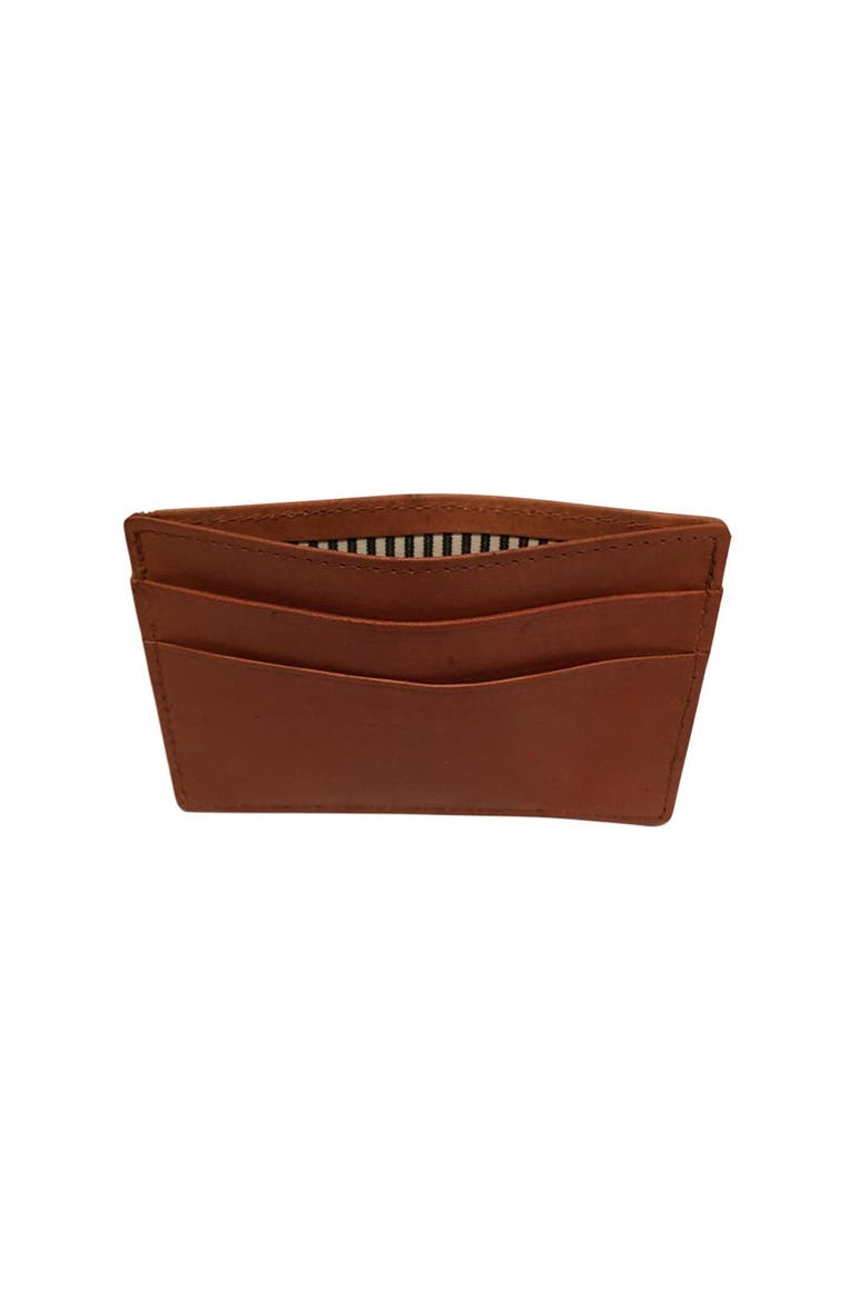 Leather Card Wallet, Alternate, color, Camel