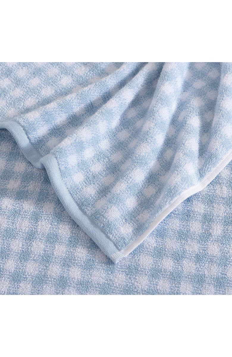 Laura Ashley Ginny Terry Cotton 3-Piece Towel Set, Alternate, color, Blue Bell / White