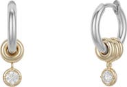 Spinelli Kilcollin Zahra 18k Gold & Sterling Silver Diamond Drop Earrings
