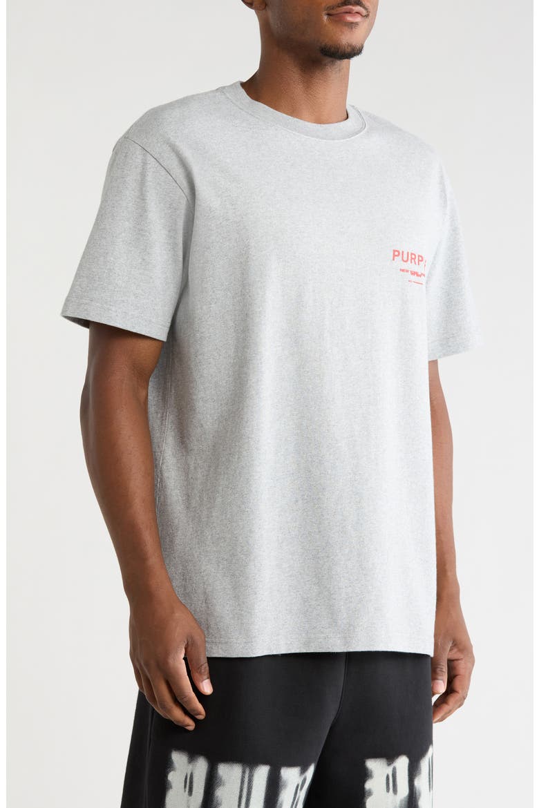 Heavyweight Cotton Jersey Logo Graphic T-Shirt, Alternate, color, HEATHER