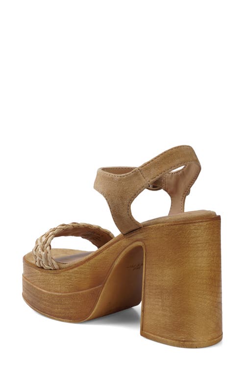 Candies Candie's Zaide Ankle Strap Platform Sandal In Brown