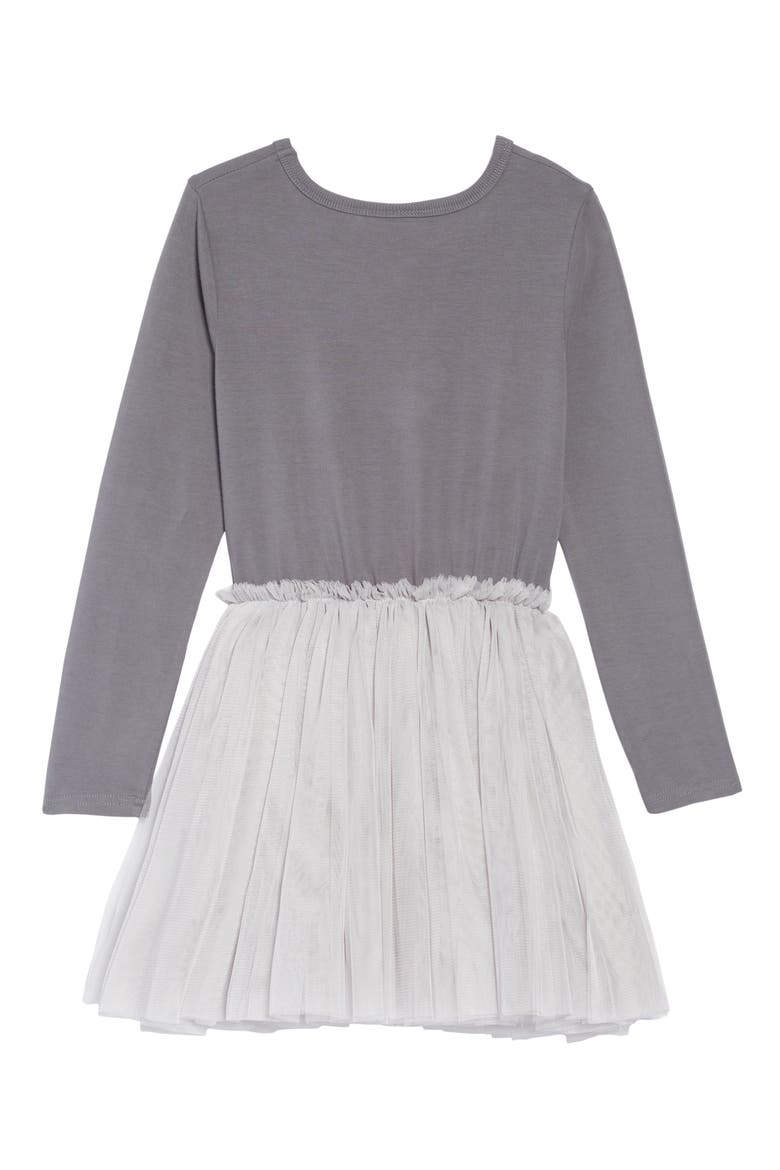 Swan Lake Circus Dress, Alternate, color, DARK GREY
