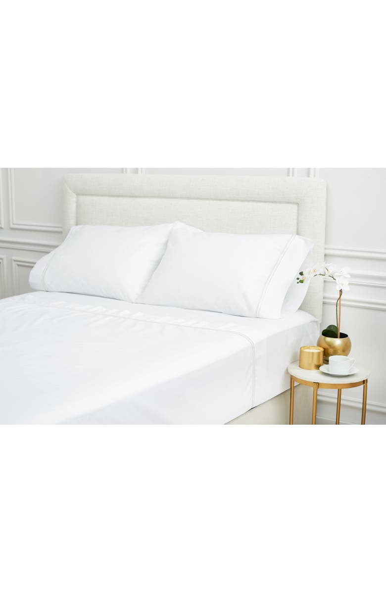 ELISABETH YORK Legacy White Sheet Set, Main, color, White