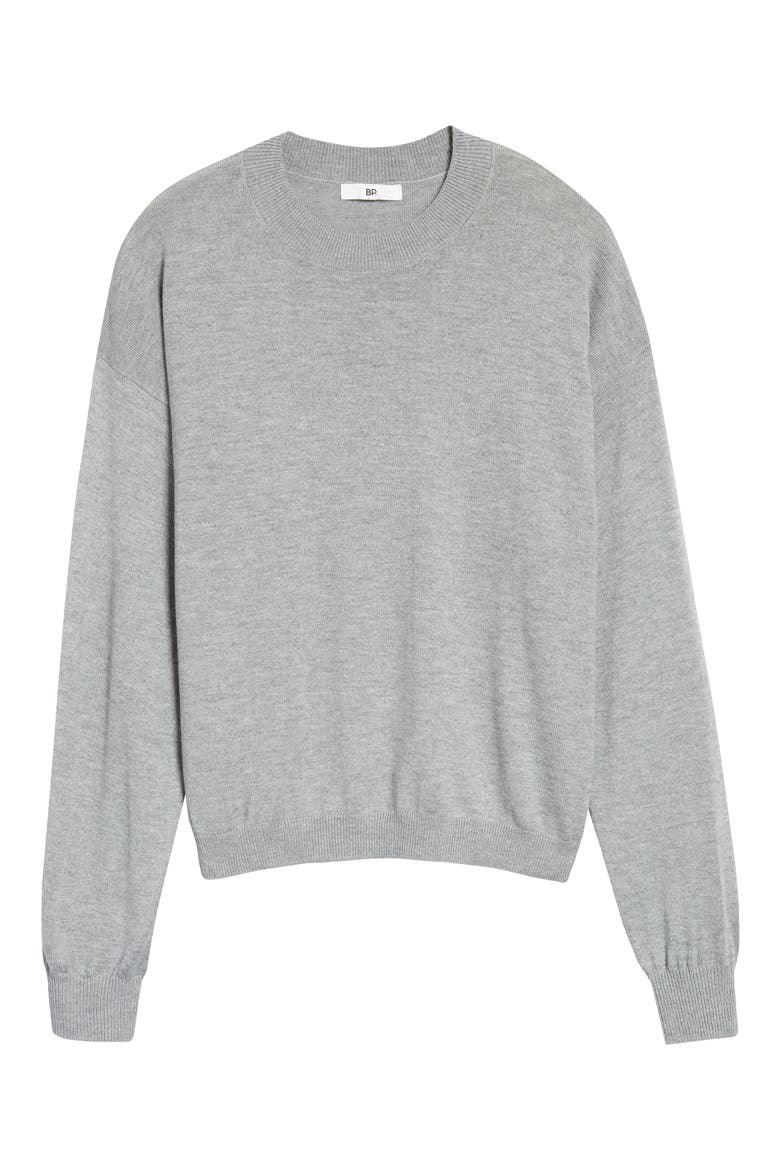 Easy Drop Shoulder Sweater, Alternate, color, GREY MEDIUM HEATHER