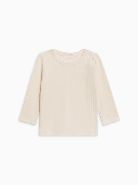 Kate Pointelle Top (Baby, Toddler & Little Kids)