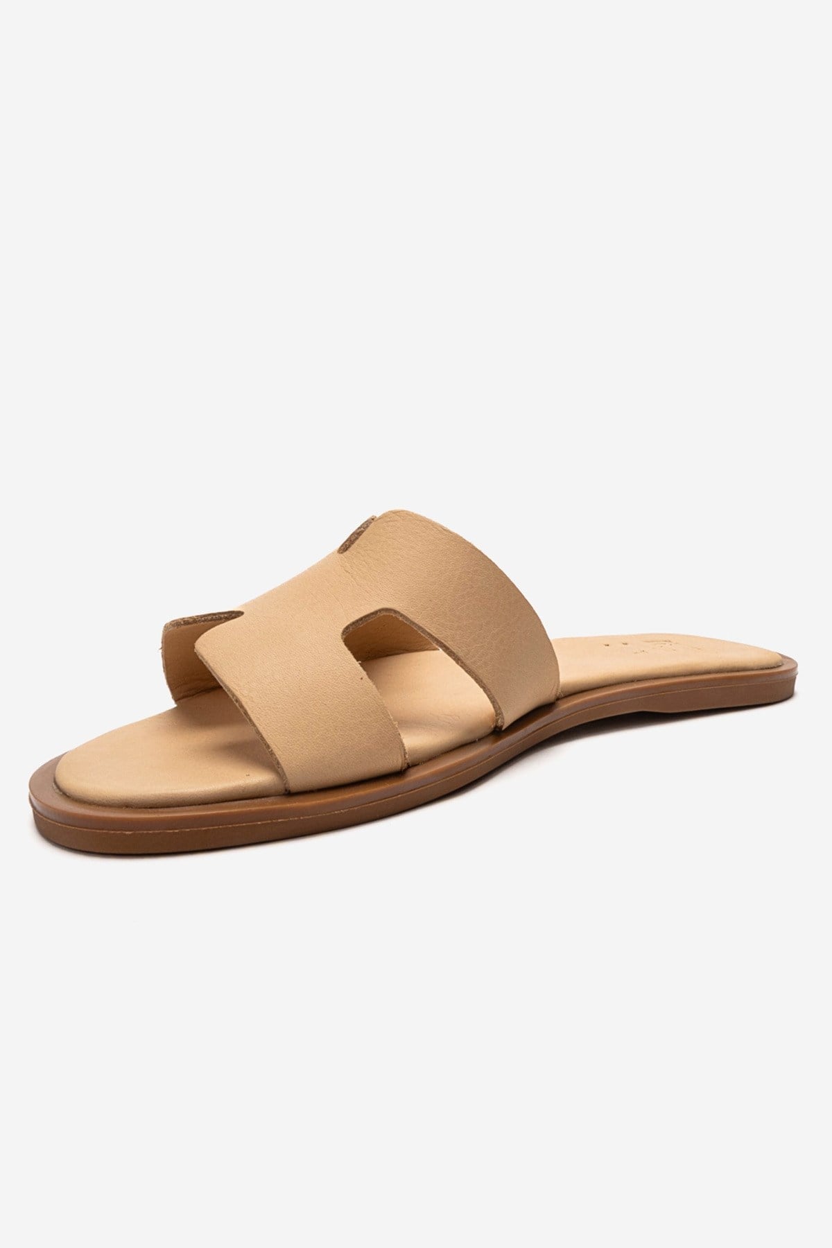 Forever & Always Shoes Biora Leather Slide, Alternate, color, Beige