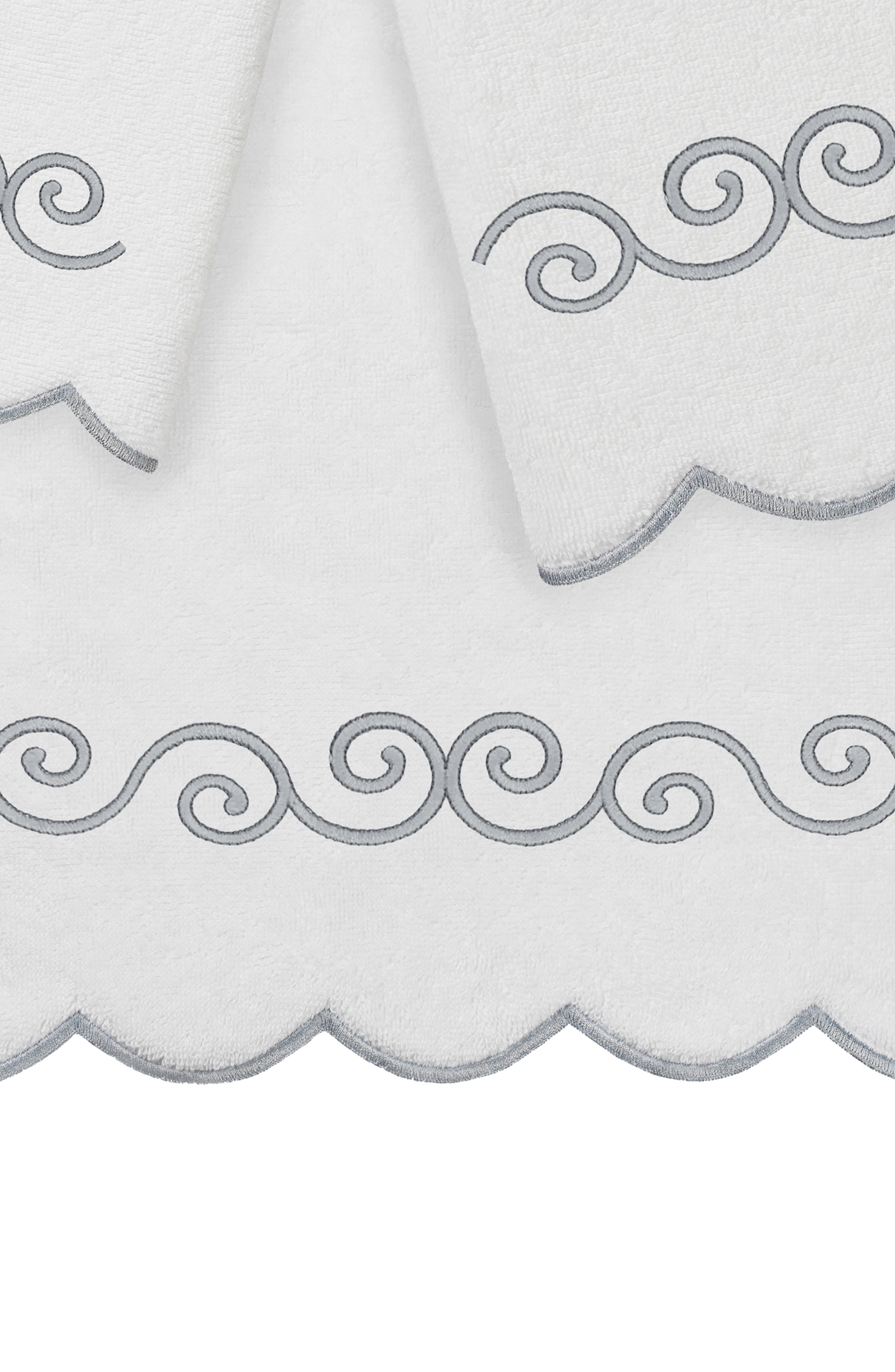 Linum Home Textiles 3-Piece Symmetra Embroidered Turkish Cotton Towel ...