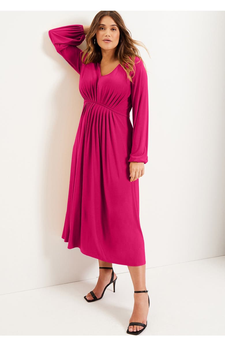 June + Vie Empire Waist Dress, Alternate, color, Black