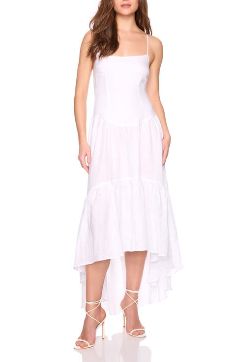 Drop Waist High-Low Maxi Dress