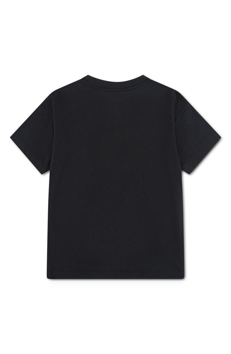 Jordan Kids' Graphic Charm Necklace Cotton Blend T-Shirt, Alternate, color, Black