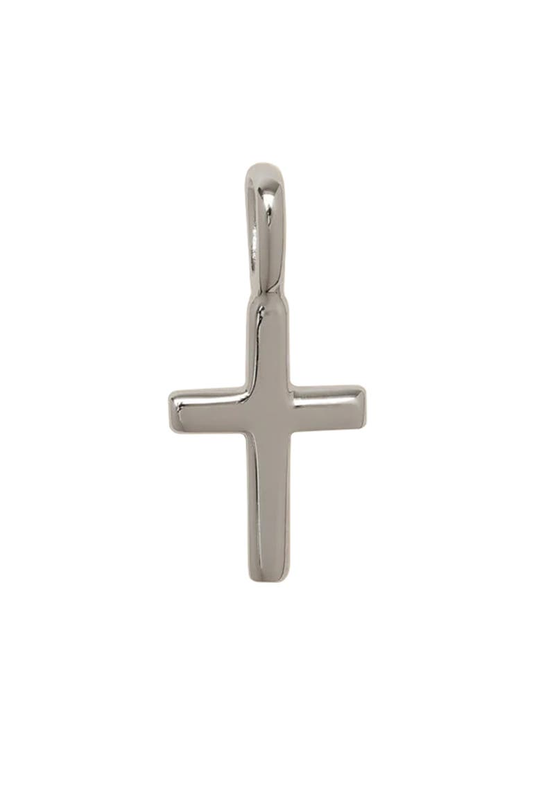 Cross Charm Pendant, Main, color, SILVER