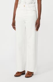 Max Mara Cotton & Linen Drill Twill Straight Leg Trousers