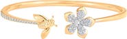 Sara Weinstock Queen Bee Flower Cuff Bracelet