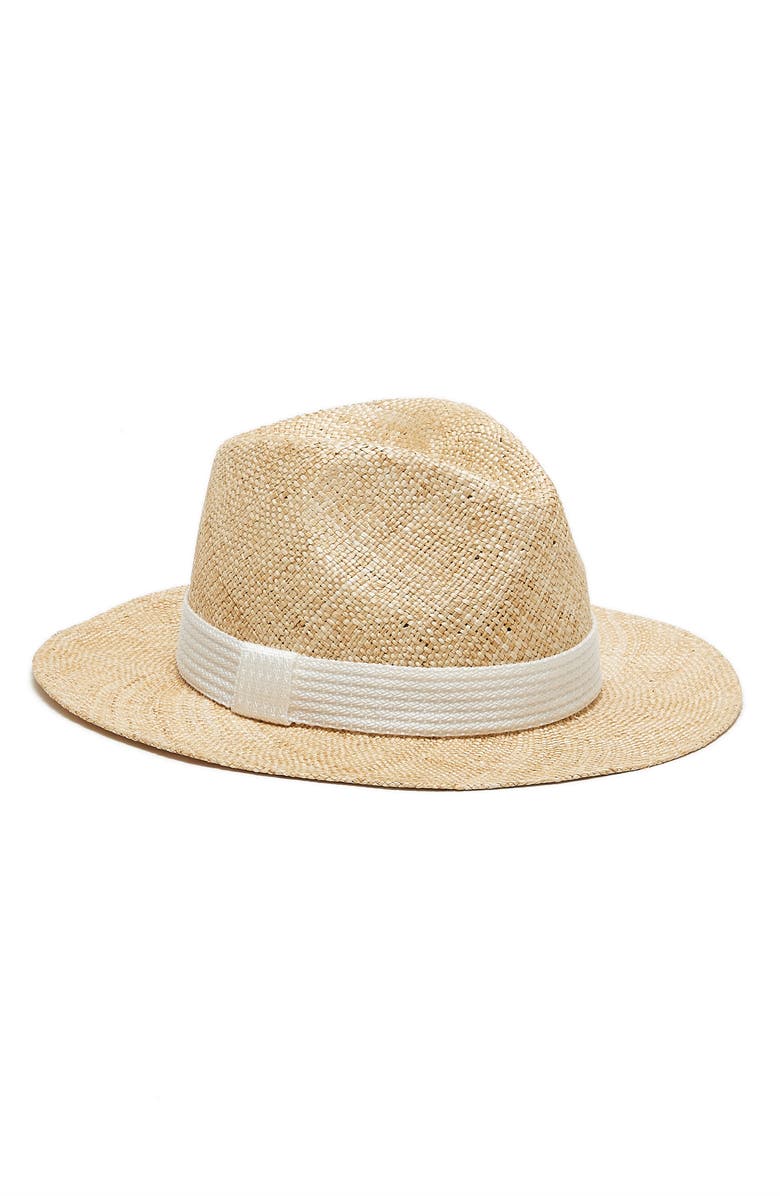 Eugenia Kim Lillian Straw Fedora, Main, color, Natural