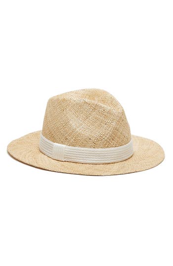 Eugenia Kim Lillian Straw Fedora In Neutral