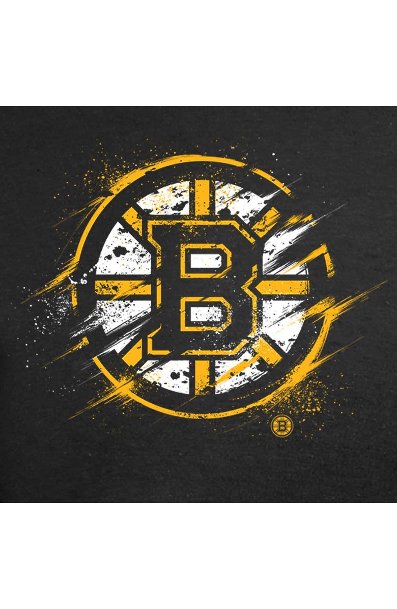 FANATICS Men's Fanatics Branded Black Boston Bruins Splatter Logo T-Shirt, Alternate, color, Black