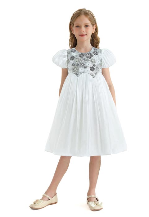 Sequin Floral Bodice Dress (Toddler, Little Kid & Big Kid)