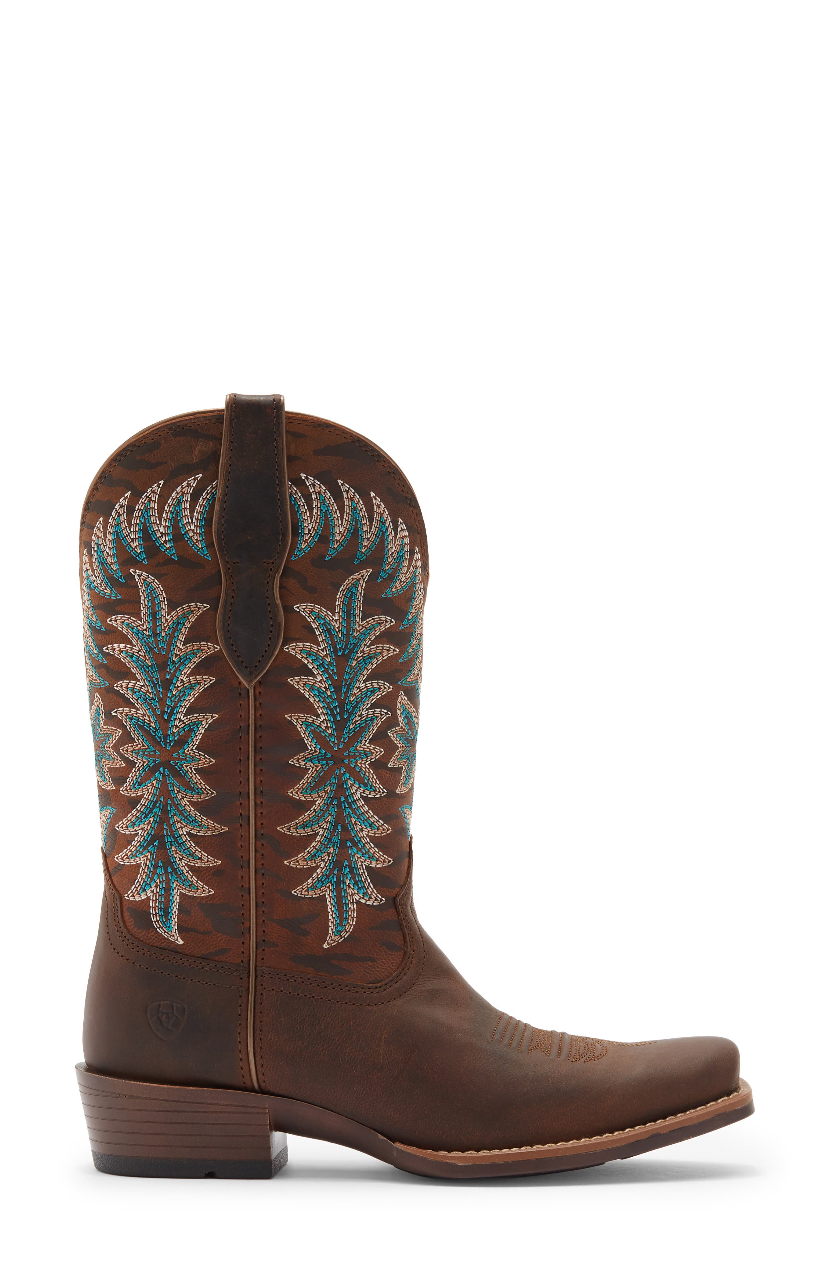 Beaumont K Toe Western Boot, Alternate, color, BROWN/ GOLD