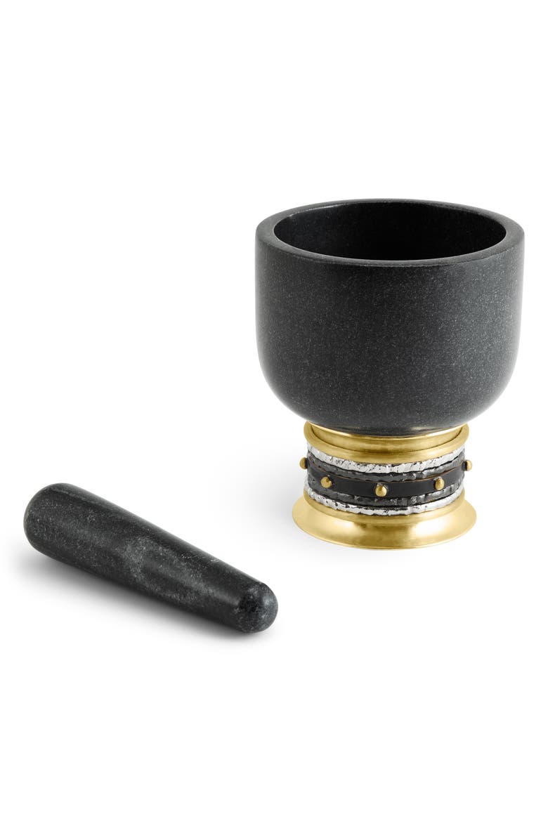 Michael Aram Naga Mortar & Pestle Set, Alternate, color, Black