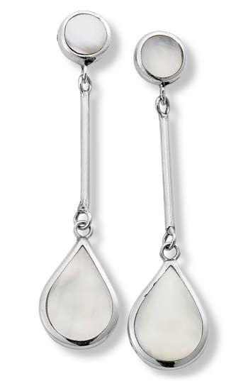 Samuel B. Sterling Silver Mother Of Pearl Earrings In White