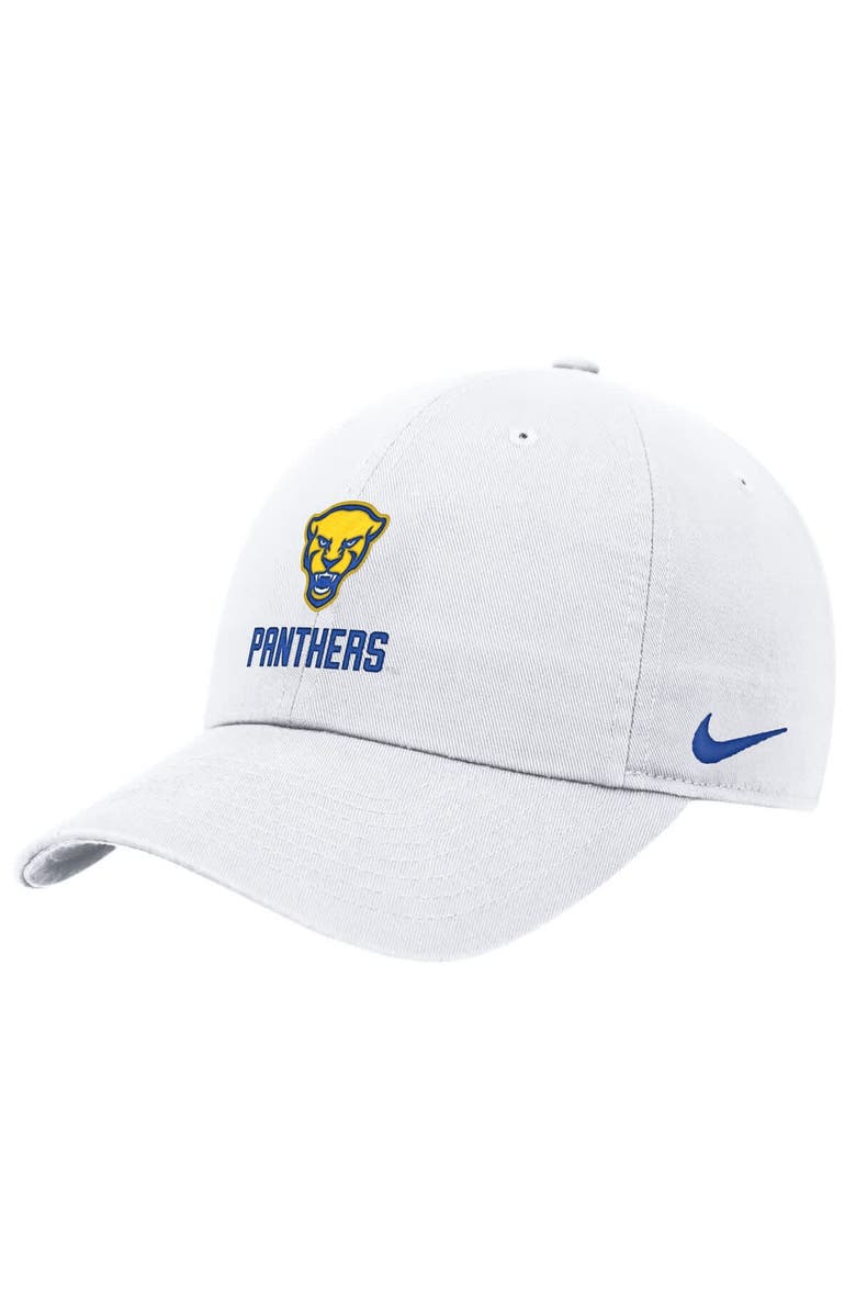 Nike Men's Nike White Pitt Panthers 2025 On-Field Club Adjustable Hat, Main, color, White